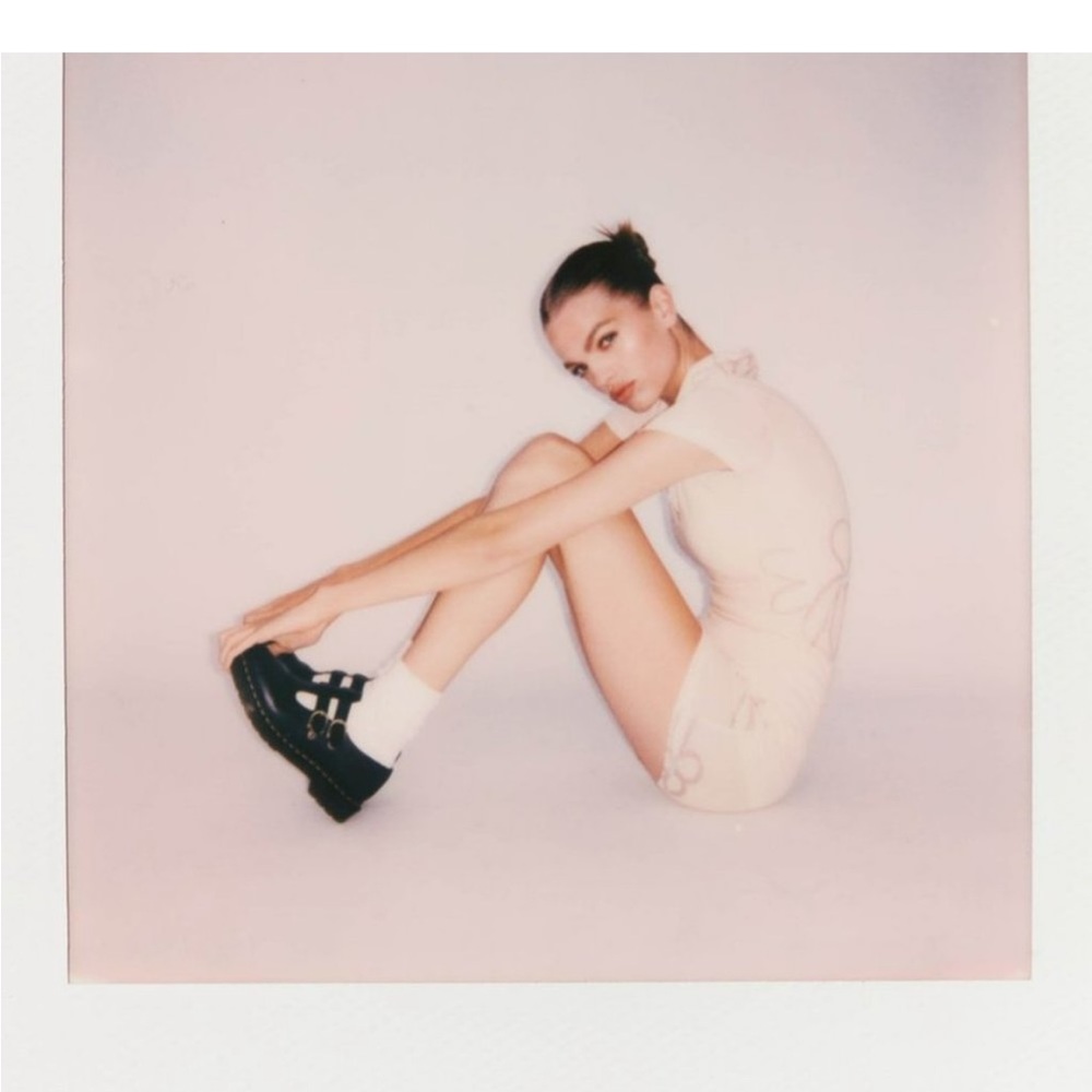 With Jean Pip Dress Chalk and Flowers Size Xxs